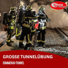 Artikelvorschaubild Große Tunnelübung im Sommerau-Tunnel
